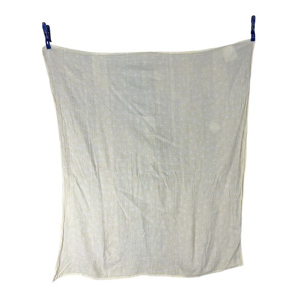 Patina Vie Muslin Swaddle Baby Blanket Yellow Starburst Asterisk Star Print - Picture 4 of 7